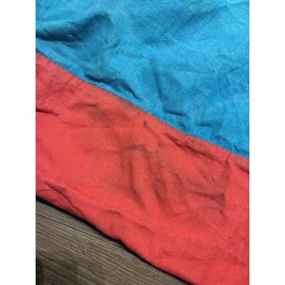 Vintage 1994 Betty Boop Purse Canvas DUFFLE Weekender Bag 90s Colorblock Blue - Picture 7 of 11